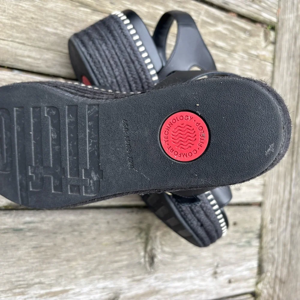 Fitflop Black Platform Sandals - Picture 2 of 5